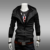 Lendi Men's Fashion Hoodie Contrast Color Bodycon Leisure Jacket