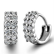 Pure Women's Double Zipper Diamond Earring