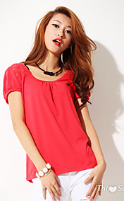 Puff Sleeve Lace Sleeve T-shirt