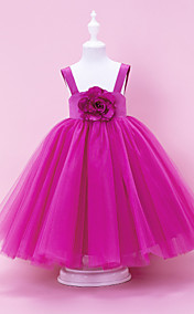 Fabulous Ball Gown Tull Over Satin Flower Girl Dress