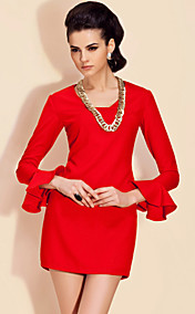 TS Flair Sleeve Special Neckline Sheath Dress (More Colors)