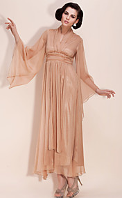 TS Chiffon Deep V Maxi Dress