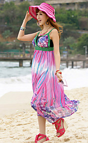 V-neck Sheath Chiffon Maxi Dress (More Colors)