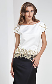 Trumpet/Mermaid Bateau Floor-length Satin Evening Dress