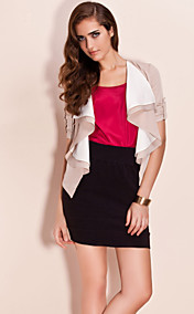 TS Contrast Color Lapel Jacket