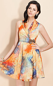 TS Abstract Print Dress
