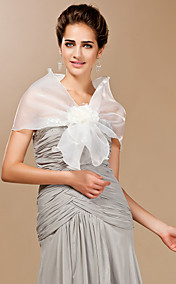 Tulle Party / Evening Shawls With Flower