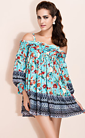 TS Boat Neck Mixed Blouse Shirt