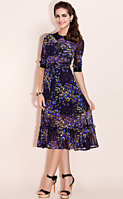 TS Flower Print Midi Dress