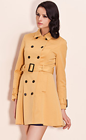 TS Mustard Double Breast Trench Coat