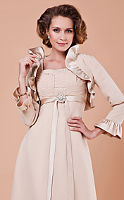 Long Sleeve Satin Special Occasion Jacket/Wedding Wrap(More Colors)