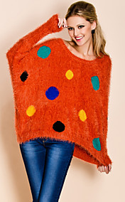 TS Cute Colorful Polka Dots Loose Sweater