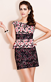 TS Printed Lace Day Dress