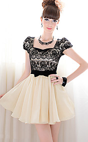 Women's Lace Splicing Dress