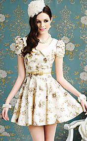 Women's Floral Print Swing Dress