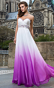 Sheath/Column Sweetheart Floor-length Chiffon Evening Dress