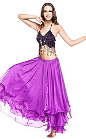 Dancewear Chiffon With Ruffles Three layers Performance Belly Skirt for Ladies More Colors