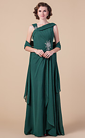  Sheath/Column Straps Floor-length Chiffon Mother of the Bride Dress With A Wrap