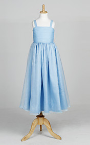 Beautiful Sleeveless Organza Wedding/Evening Flower Girl Dress 