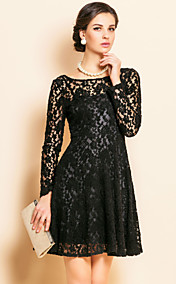 TS Lace Backless Velvet Dress