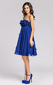  A-line Sweetheart Knee-length Chiffon Cocktail Dress