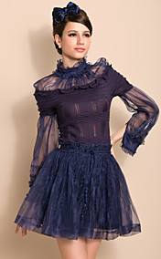 TS Organza Knitted Sweater Blouse