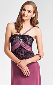Sheath/Column Straps Floor-length Knitwear Evening Dress 