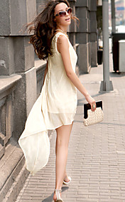 Women's Chiffon Asym Tank Dress