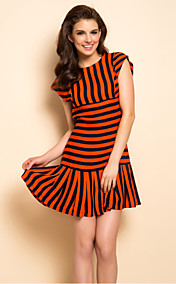 TS Stripes Pleats Dress