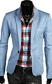 Men's Basic Causal Solid Color Suit