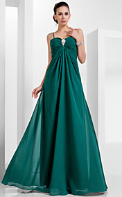 A-line Sweetheart Floor-length Chiffon Evening Dress (466612)