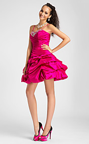  Ball Gown Sweetheart Short/Mini Taffeta Cocktail Dress