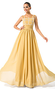  Sheath/Column Scoop Floor-length Chiffon Mother of the Bride Dress