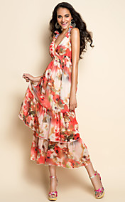 TS Sexy Print Midi Dress