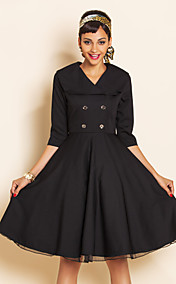 TS VINTAGE Wasp Waist Swing Dress