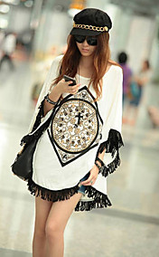 Women's Tassels Decor Blouse