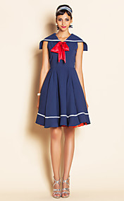 TS VINTAGE Sailor Collar Bow Tie Dress