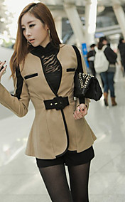 Women's Belted Contrast Color Blazer