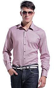 Men's Causal Business Cotton Long Sleeve Shirt