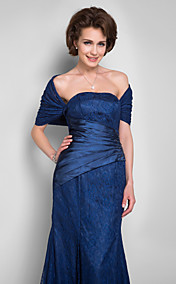  Trumpet/Mermaid Strapless Floor-length Lace Mother of the Bride Dress With A Wrap