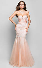 Trumpet/Mermaid Sweetheart Floor-length Lace Evening Dress