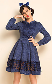 TS VINTAGE Polka Dots Lace Dress