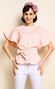 TS Ruffle Sleeve Belt Blouse