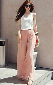 Yibufan Loose Fit Wide Leg Long Pants