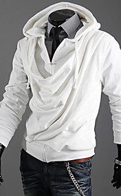  Men's Solid Color False two Hoodie Sweater
