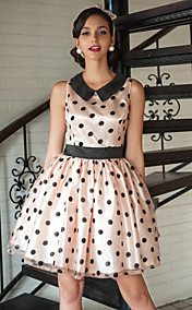 TS VINTAGE Polka Dots Swing Dress