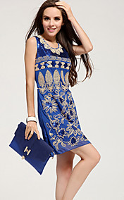 Women's Stylish Sequin Floral Print Mini Dress