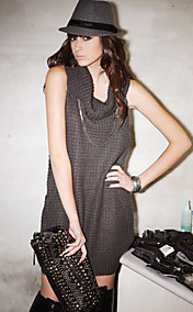 Women's Cowl Side Cut Out Sexy Sweater