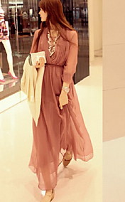 Women's Bohemian Beach Chiffon Maxi Dress