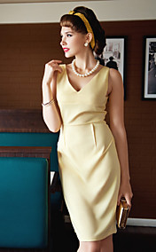 TS Deep V Neck Bodycon Dress